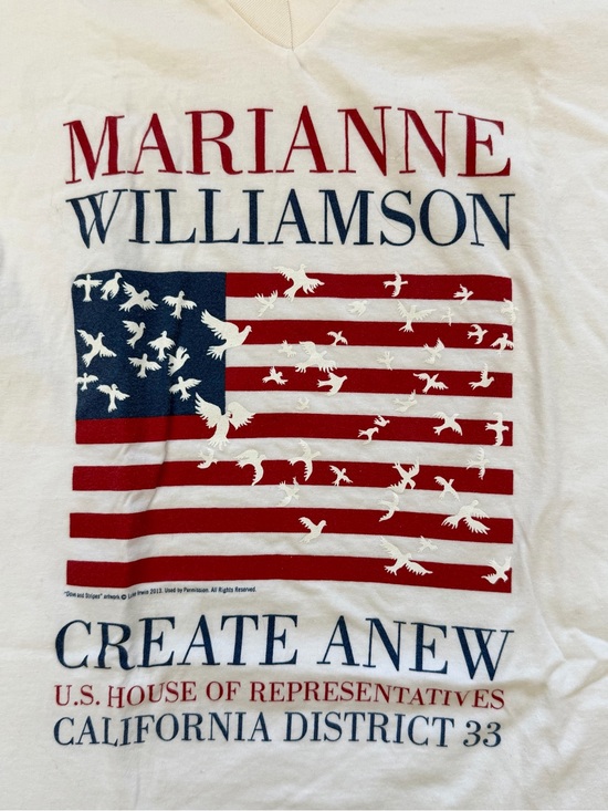 Gildan Tops - NEW Marianne Williamson for Congress Campaign t shirt